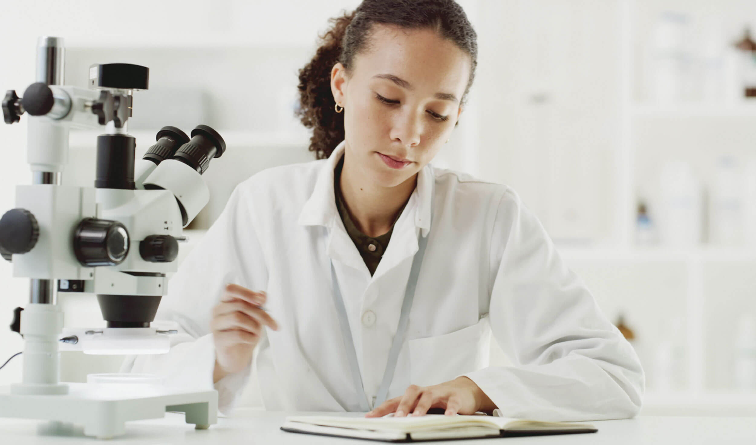 Image of person in training laboratory.