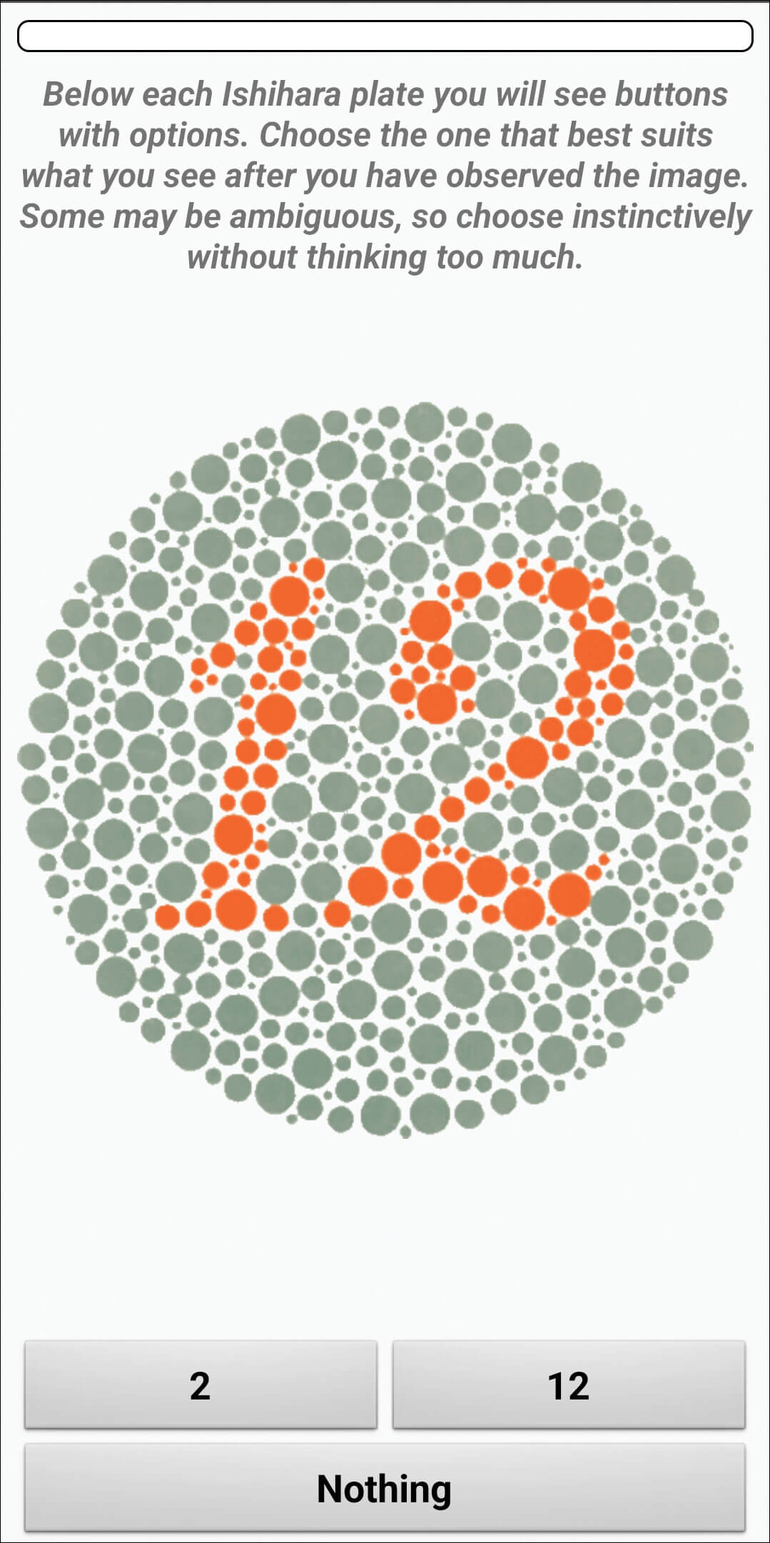 Image showing Ishihara Color Blindness Test app.