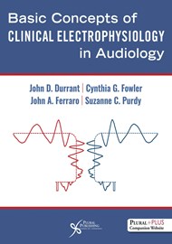 Basic concepts of clinical electrophysiology in audiology book cover image.