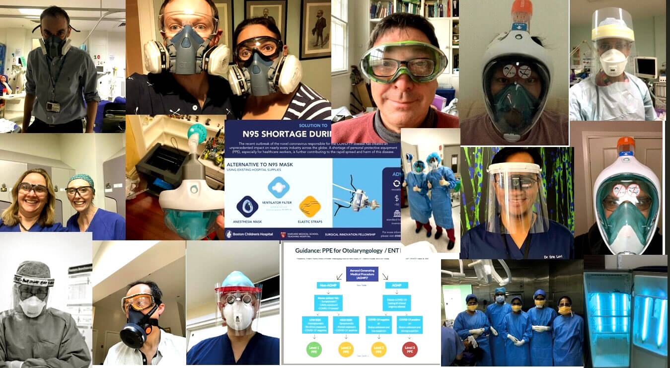 Photomontage image of hospital forum.