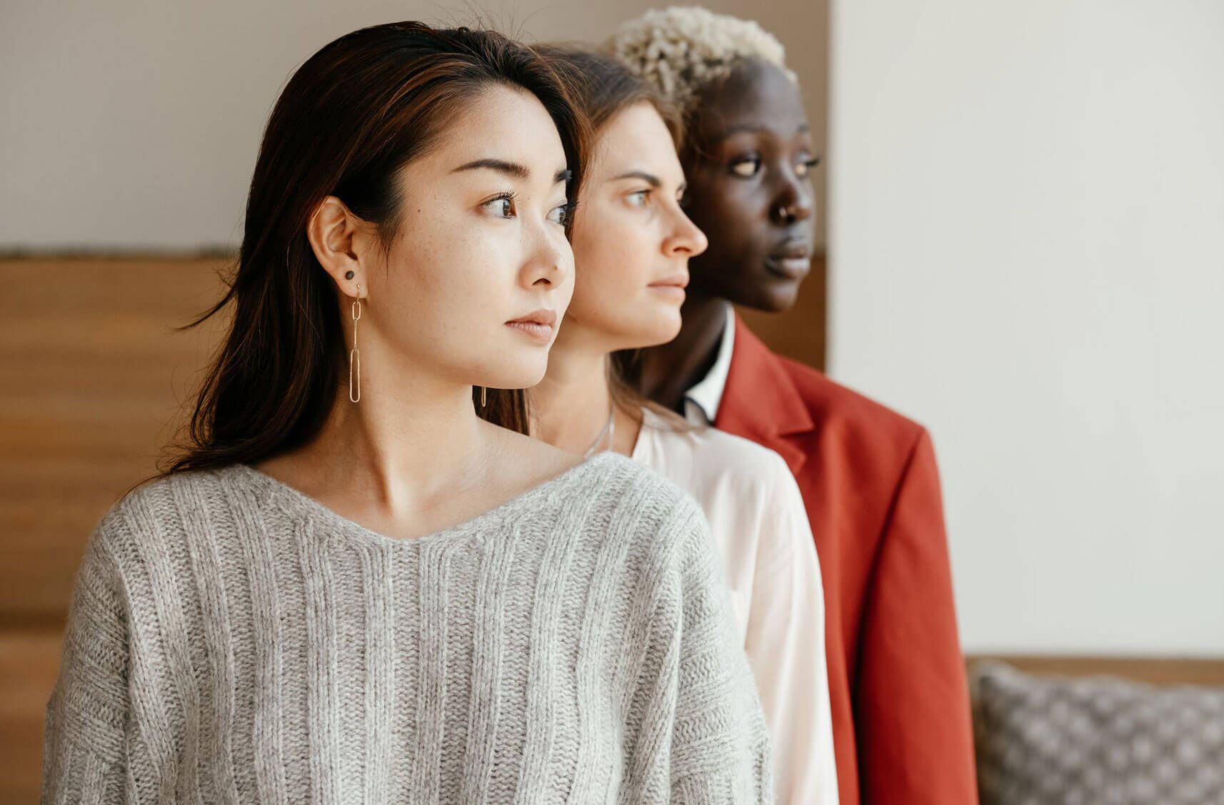 Picture of three women indicating diversity.