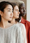 Picture of three women indicating diversity.