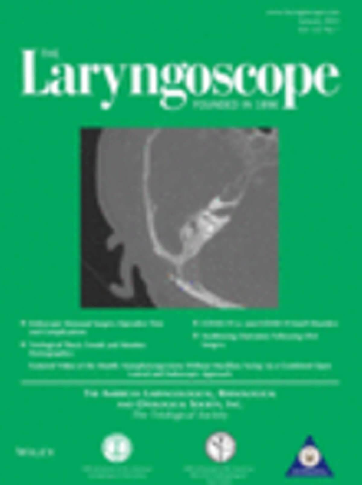 Laryngoscope journal cover image.