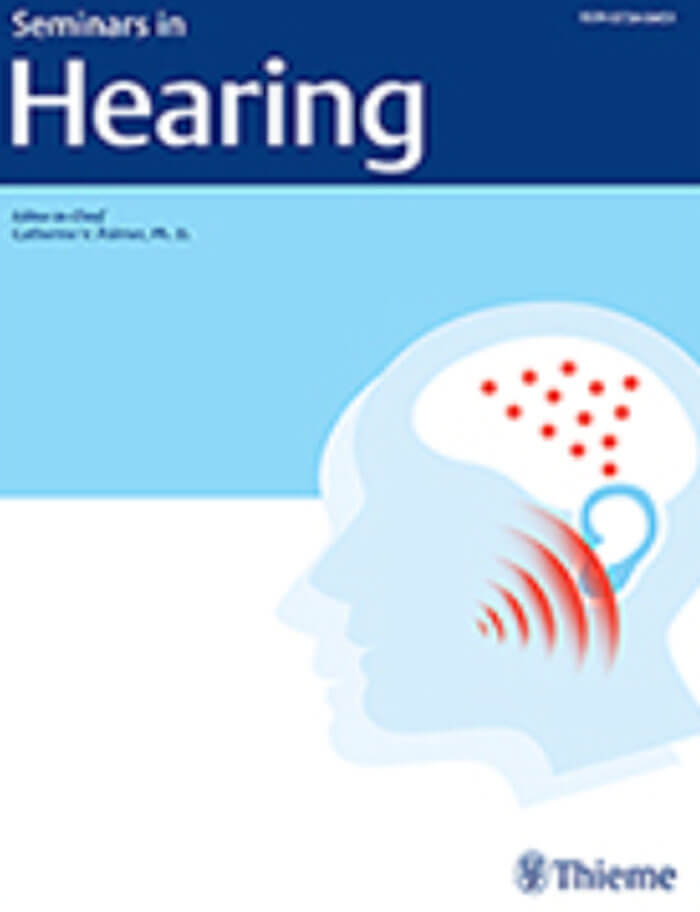 Seminars in Hearing journal cover image.