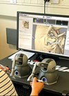 Photo showing digital temporal bone dissection simulator. 