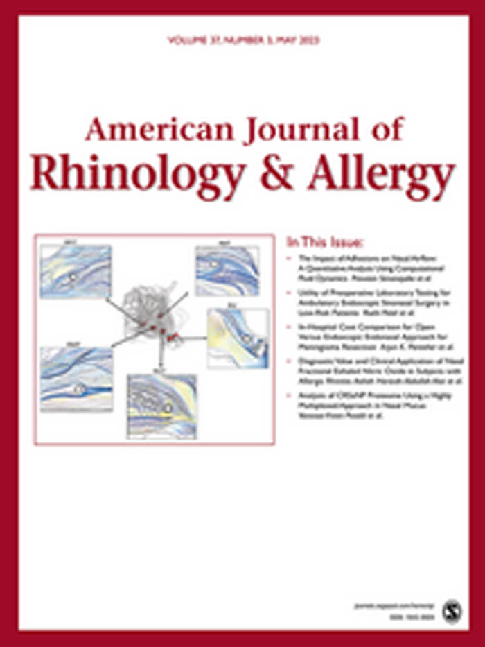 American Journal of Rhinology & Allergy cover image.