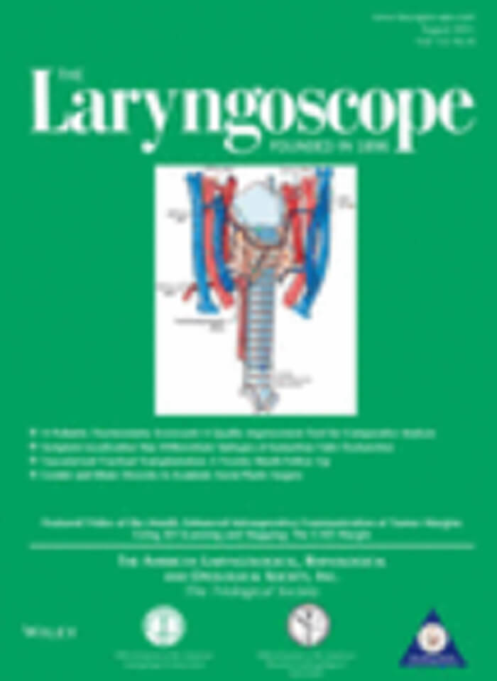 The Laryngoscope journal cover image.