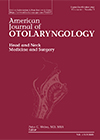 American Journal of Otolaryngology journal cover image.