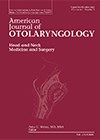 American Journal of Otolaryngology journal cover image.