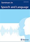 Seminars in Speech and Language book cover image.