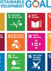 Illustration of United Nations Sustainable Development Goals. 