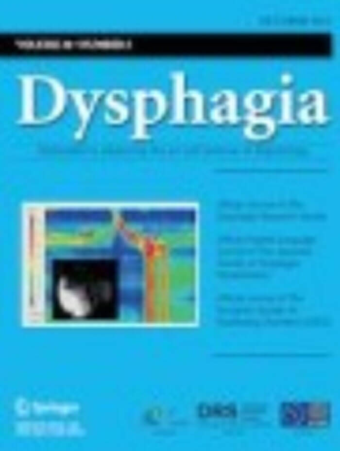 Dysphagia journal cover image.