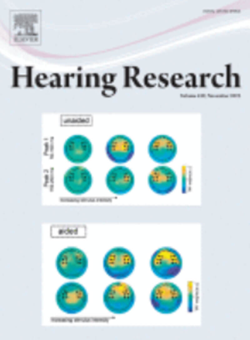 Hearing Research journal cover image.