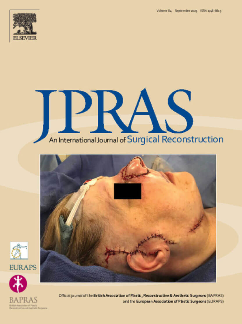 JPRAS journal cover image.