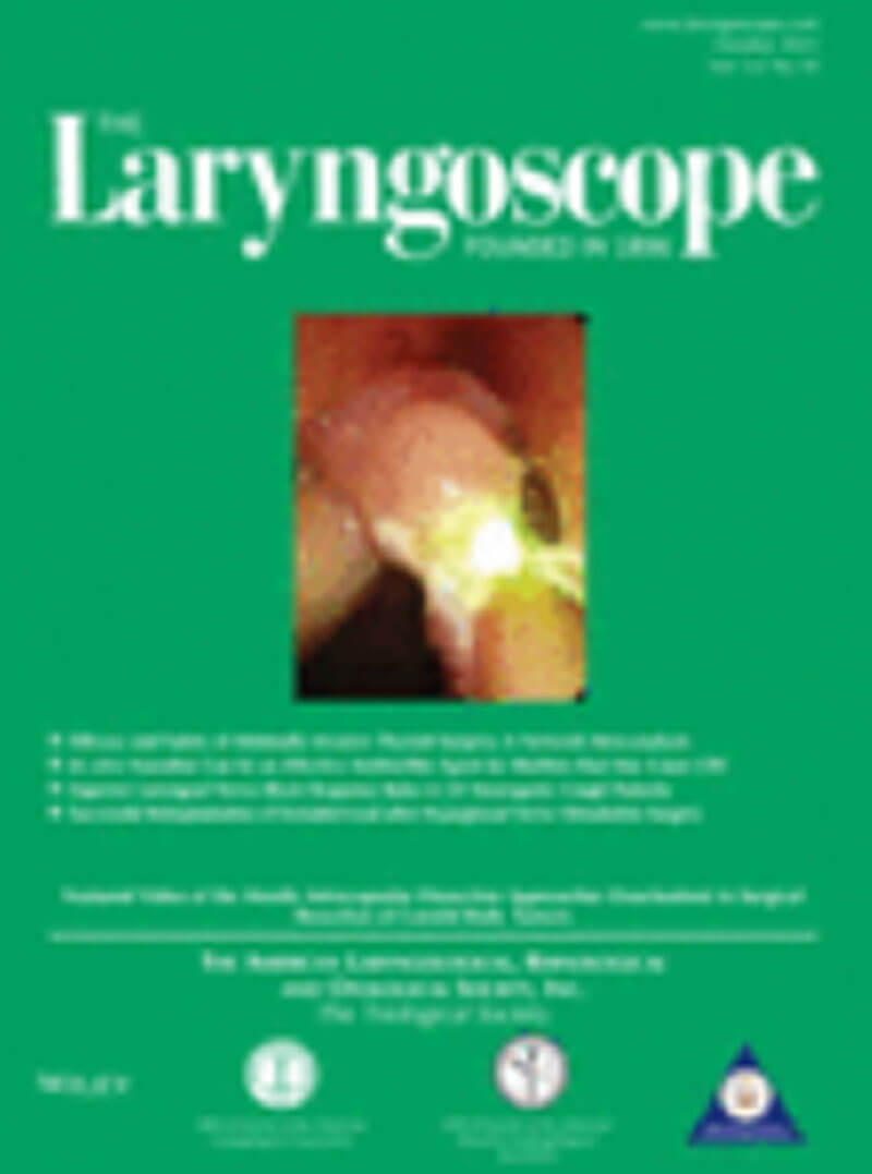 The Laryngoscope journal cover image.