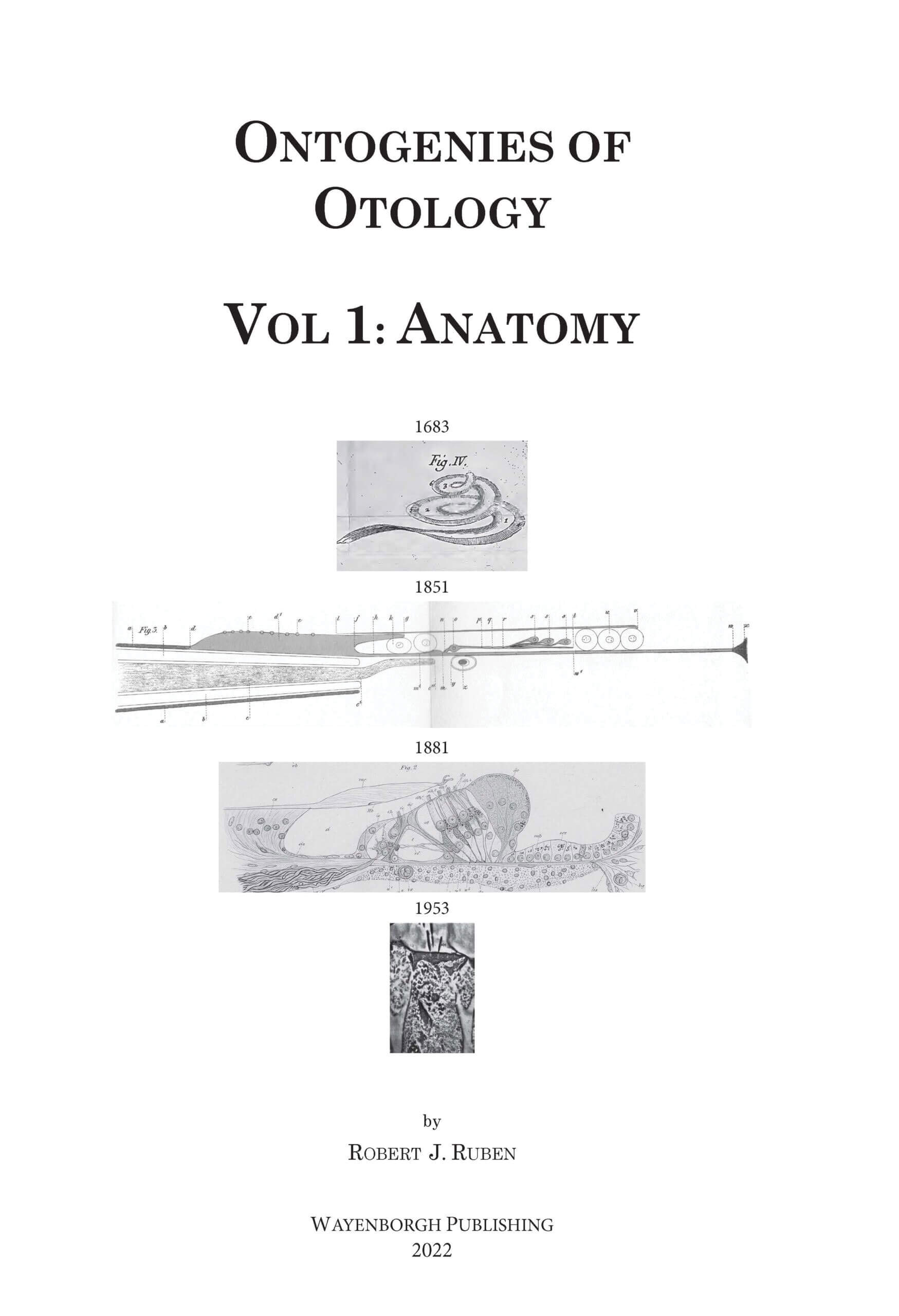 Ontogenies of otology book cover image.