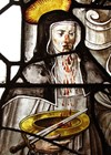 Image showing painted glass panel by Jean de Caumont, depicting Blessed Oda, from Park Abbey, near Leuven, 1640-41.