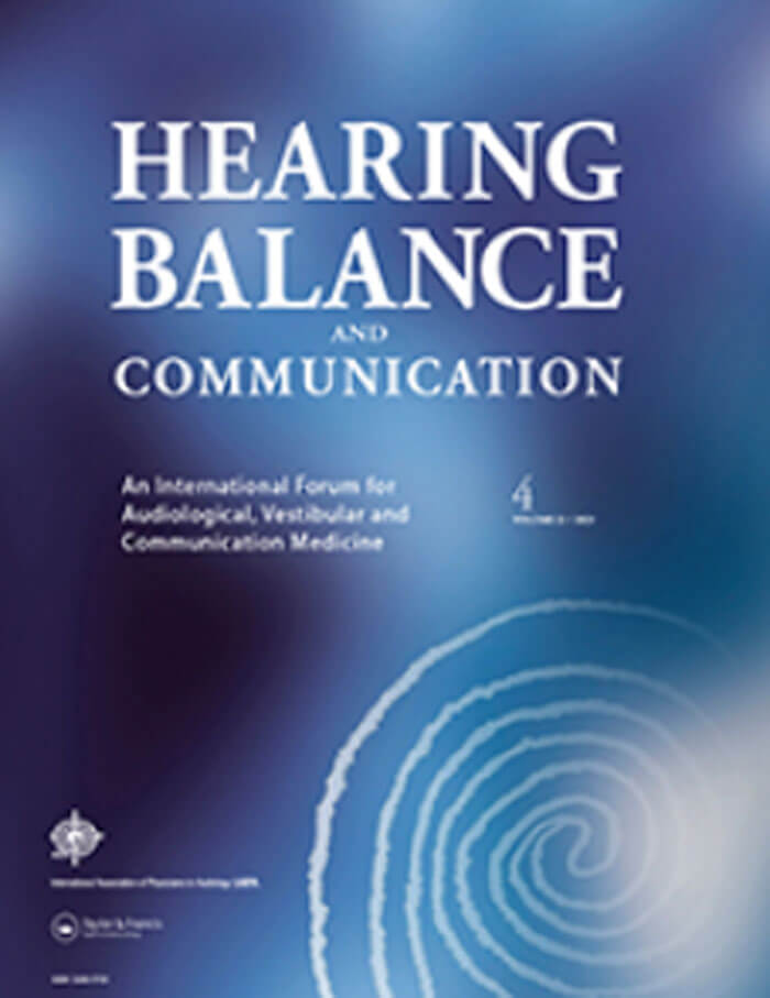Hearing, Balance and Communication journal cover image.