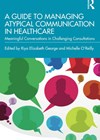 A guide to managing atypical communication in healthcare book cover image.