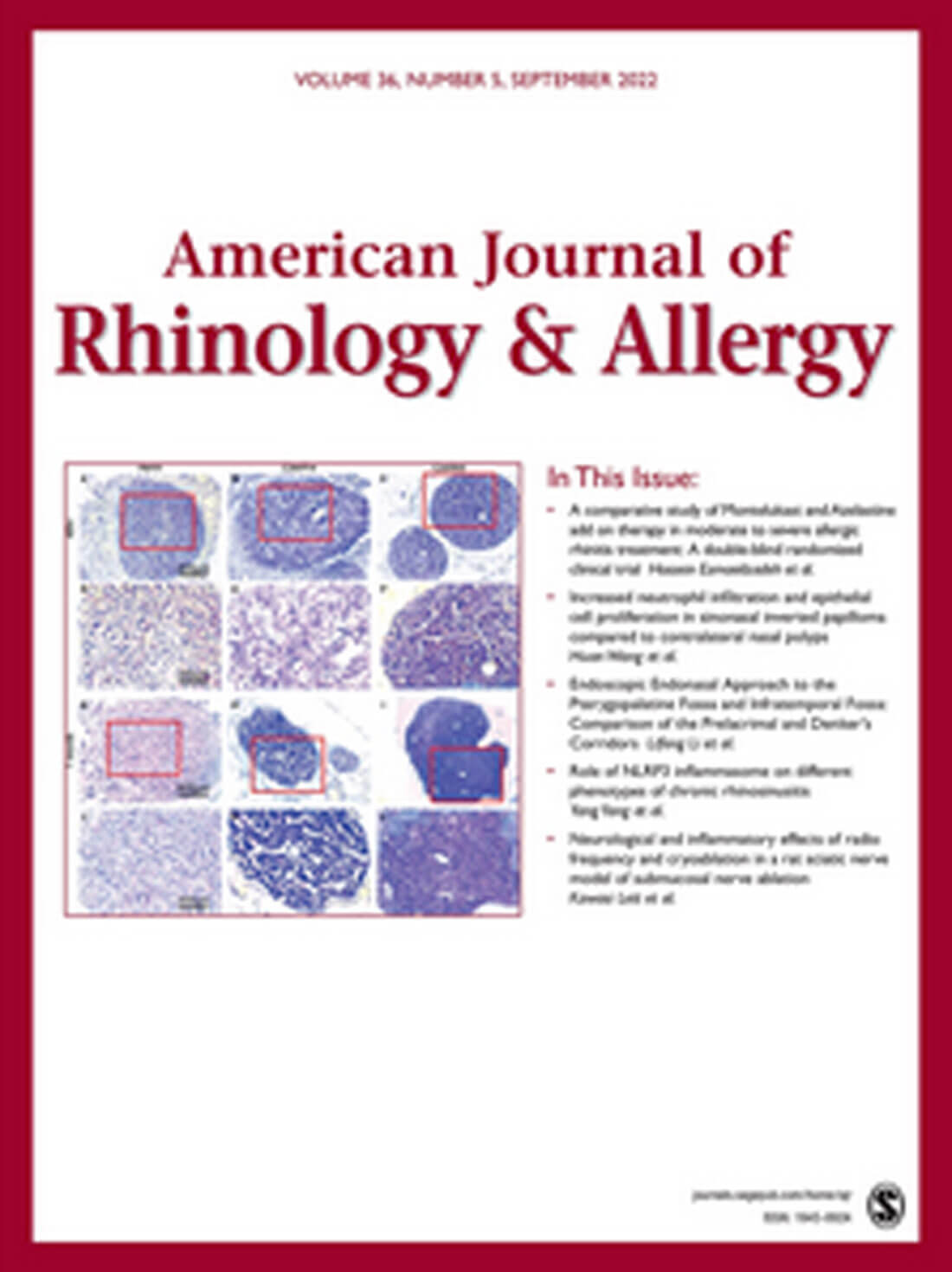 American Journal of Rhinology & Allergy cover image.