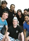 Photo showing the team involved in recording Annelies’ Ishaare film in India.