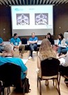 Photo showing small discussion group format.