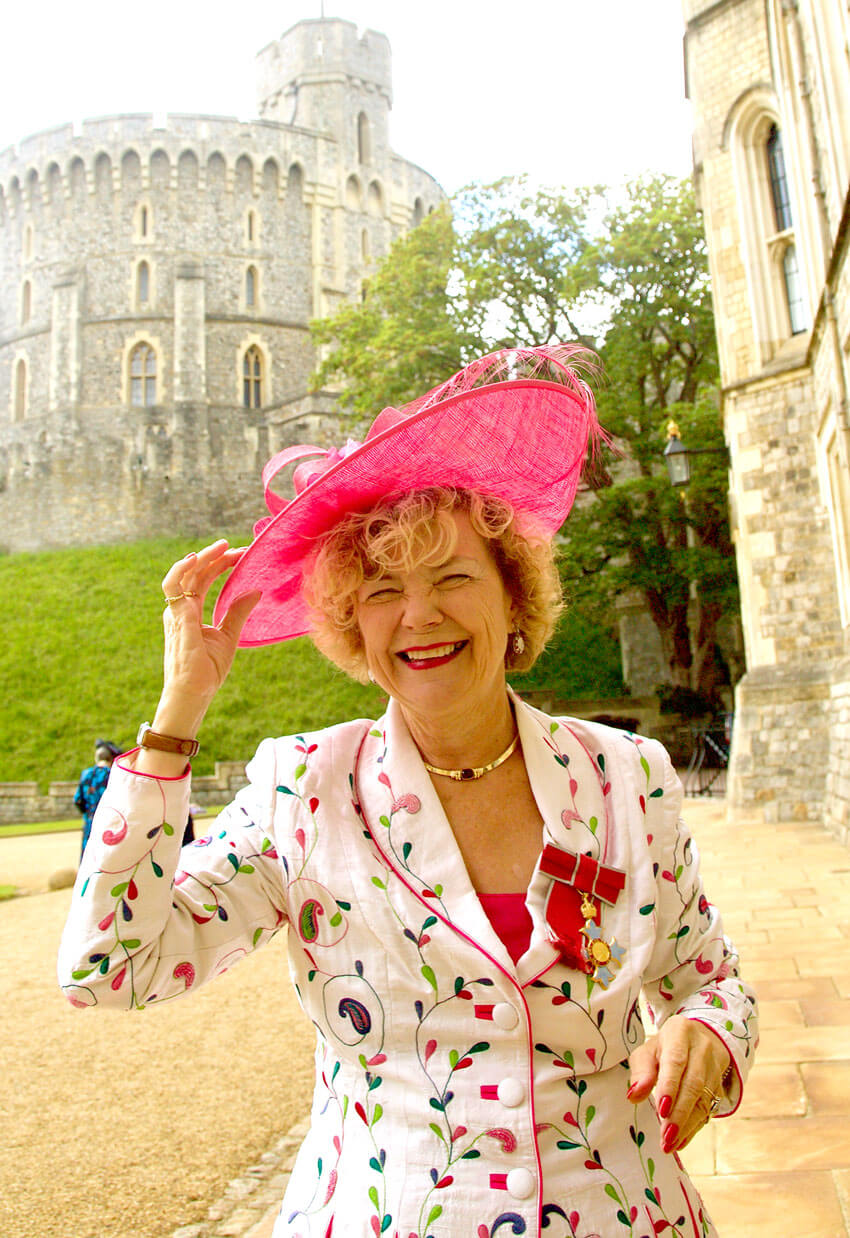 Photo showing Valerie Lund at Windsor.