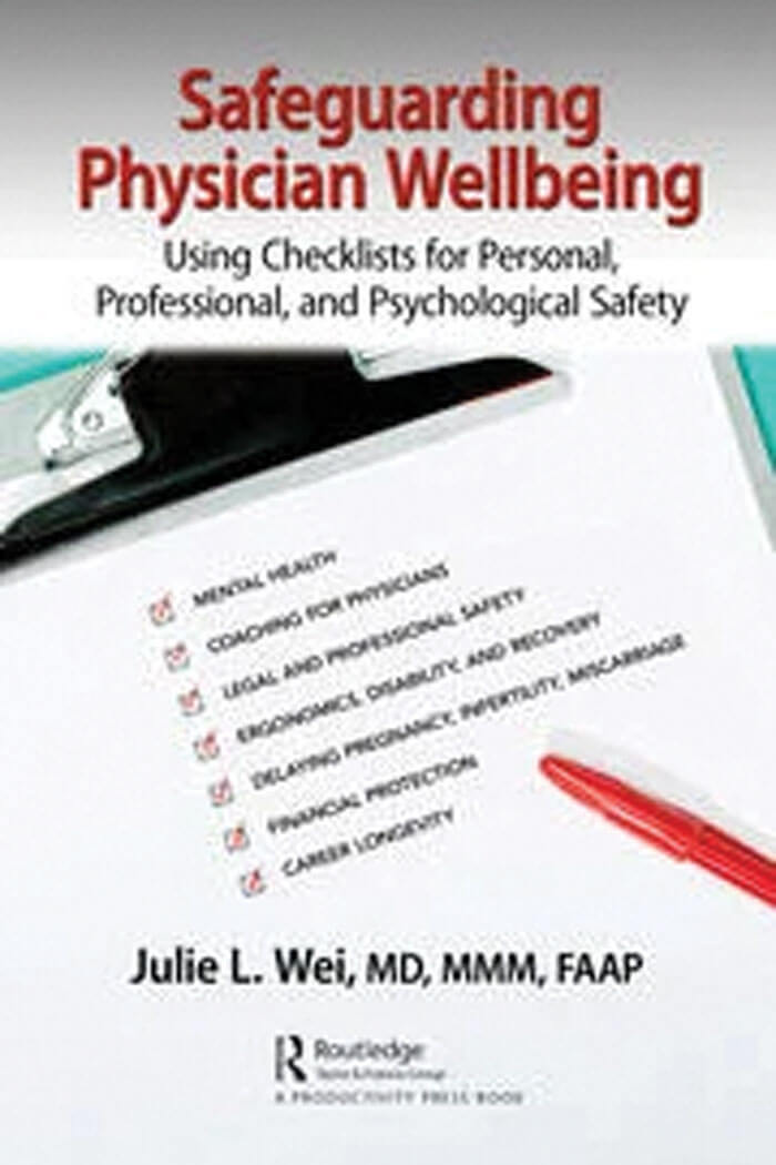 Safeguarding Physician Wellbeing book cover image.