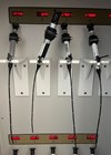 Photo showing sterile endoscope storage cabinet for reusable flexible nasendoscopes.