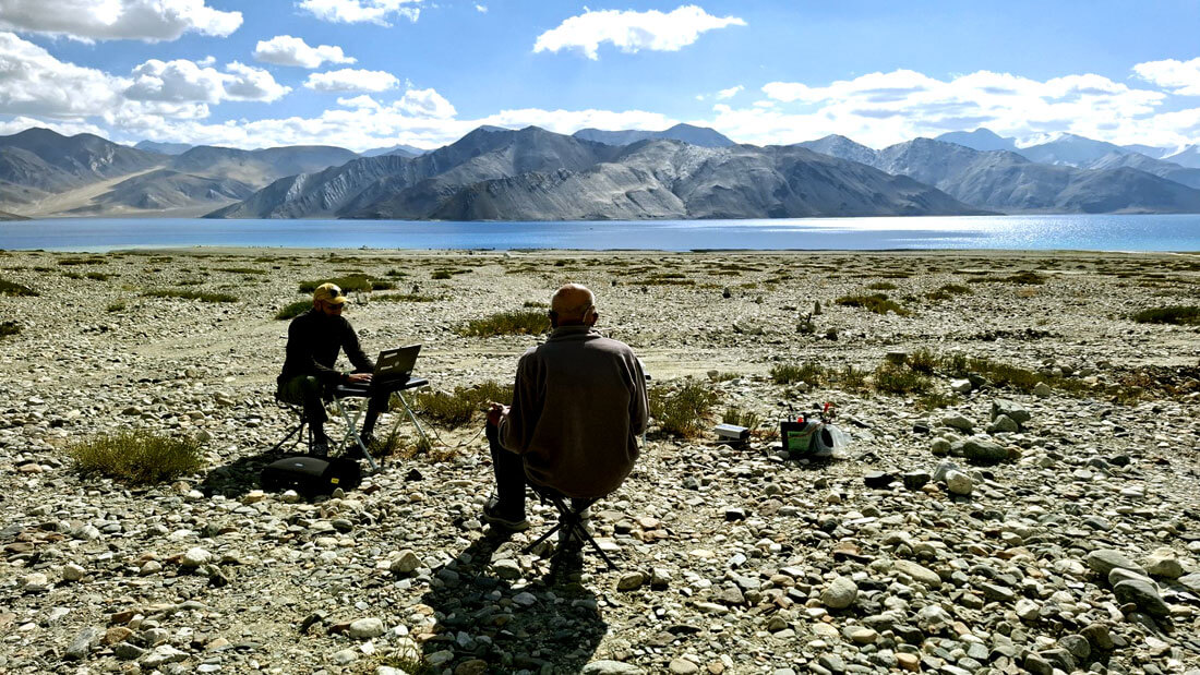 Photo showing research at extreme altitude. 