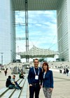 Photo showing De Wet and Helen in Paris for WCA 2024.