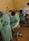 Photo showing temporal bone lab, University Teaching Hospital, Lusaka.