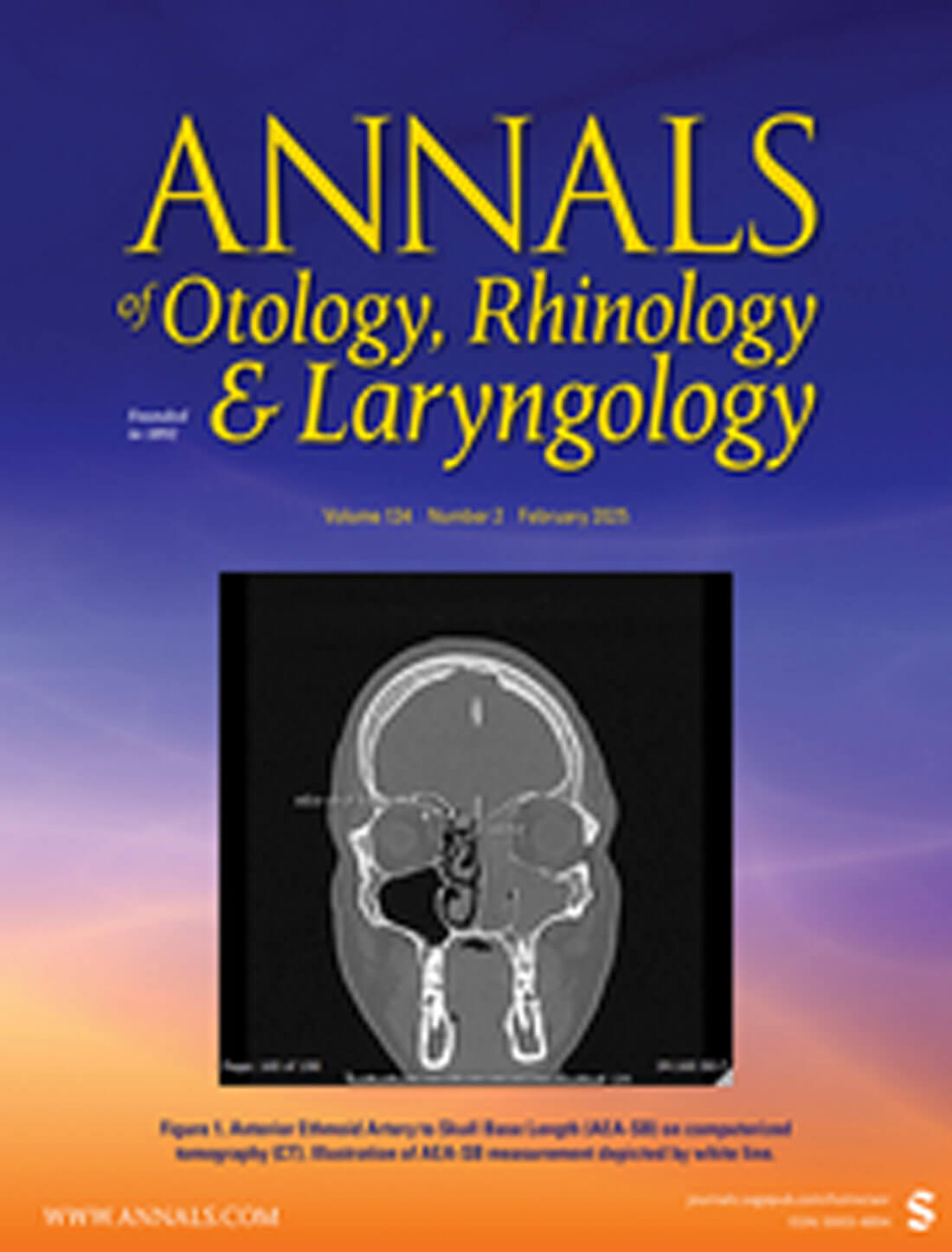 Annals of Otology, Rhinology & Laryngology journal cover image.