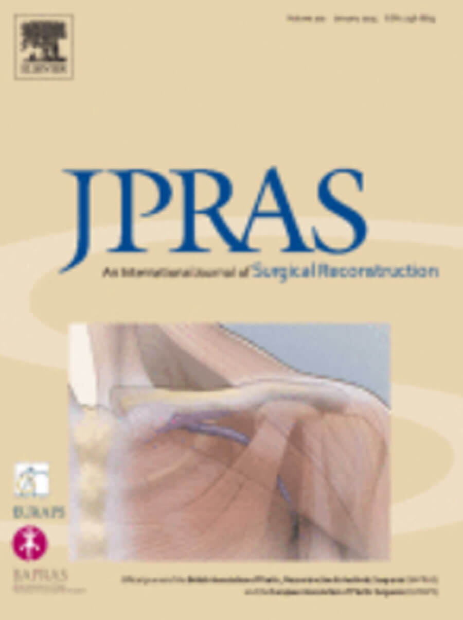 JPRAS journal cover image.