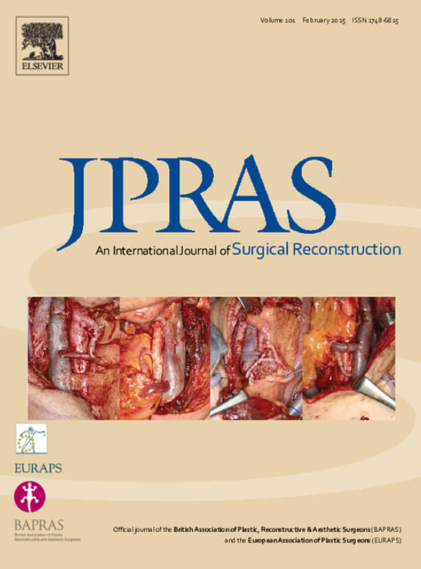 JPRAS journal cover image.
