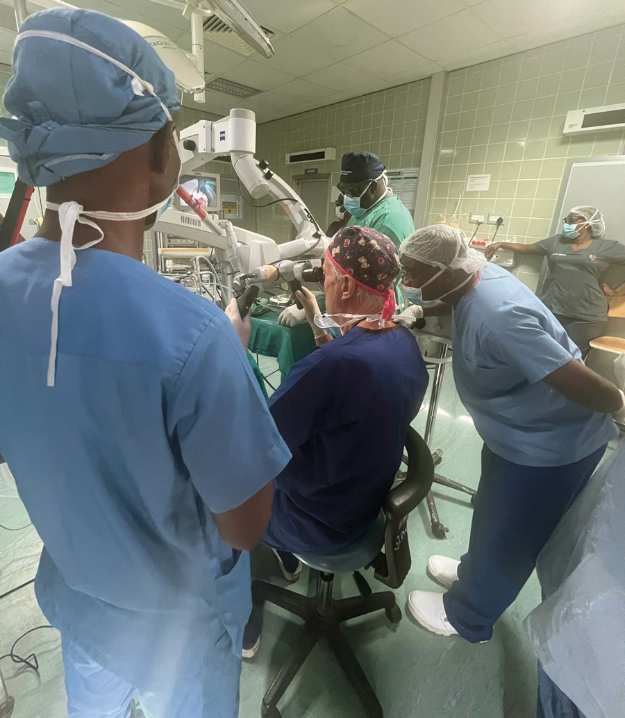 Photo showing David Howard operating with the CO2 Laser. 