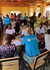 Photo showing one of the four ear camps in rural Malawi.