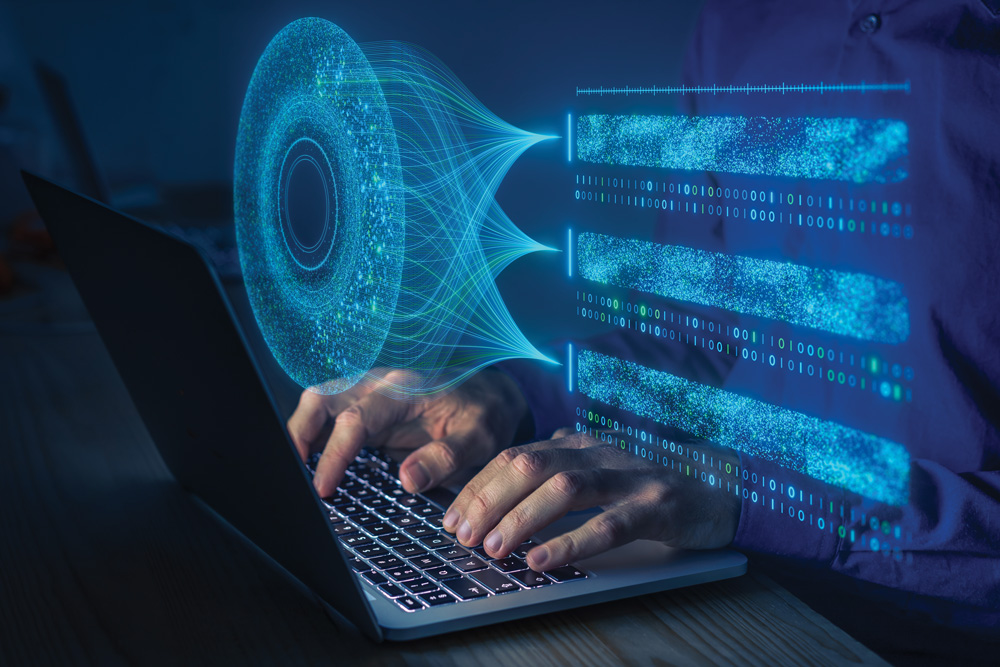 Image depicting technology and hearing. 