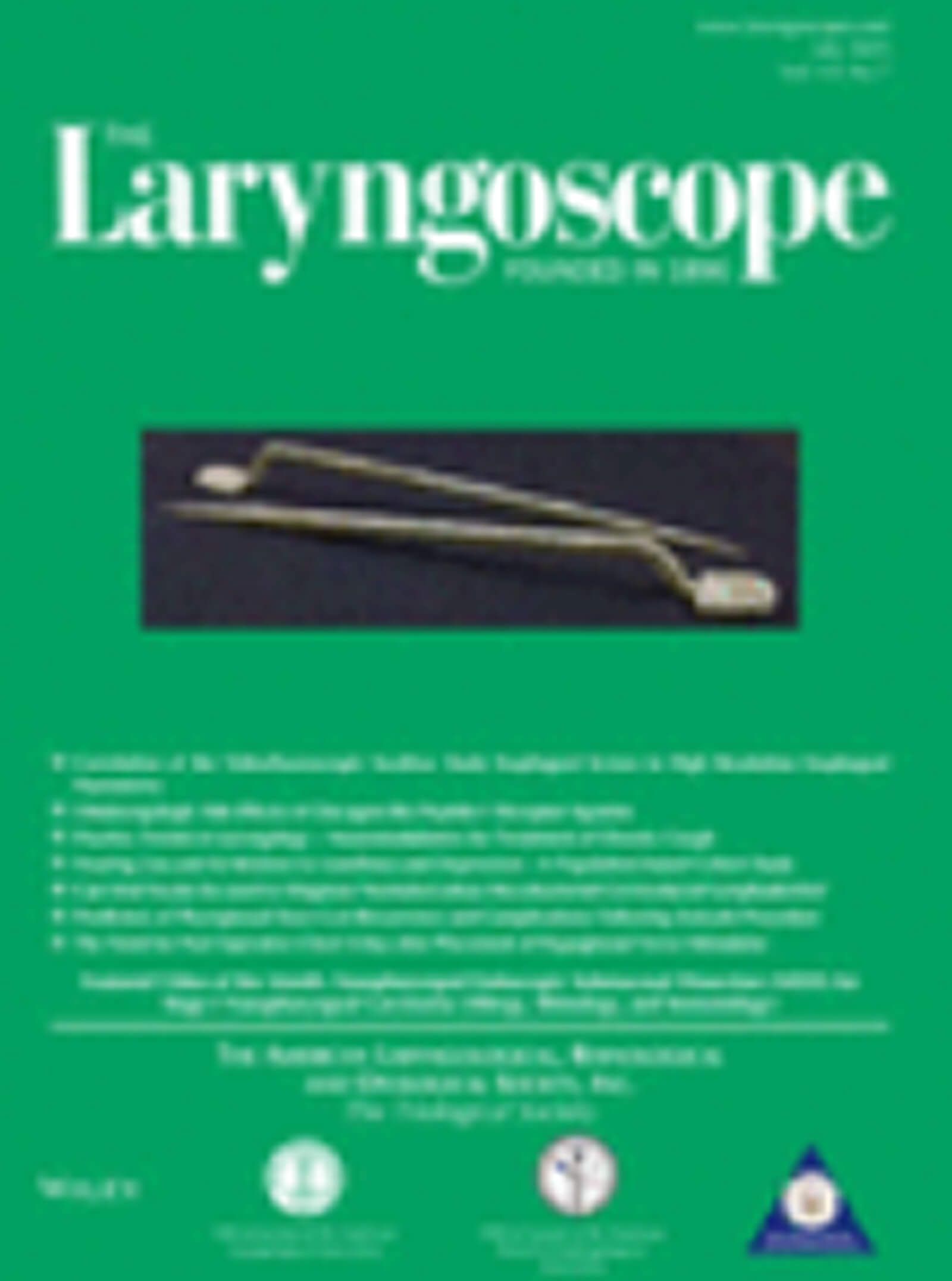 The Laryngoscope journal cover image.