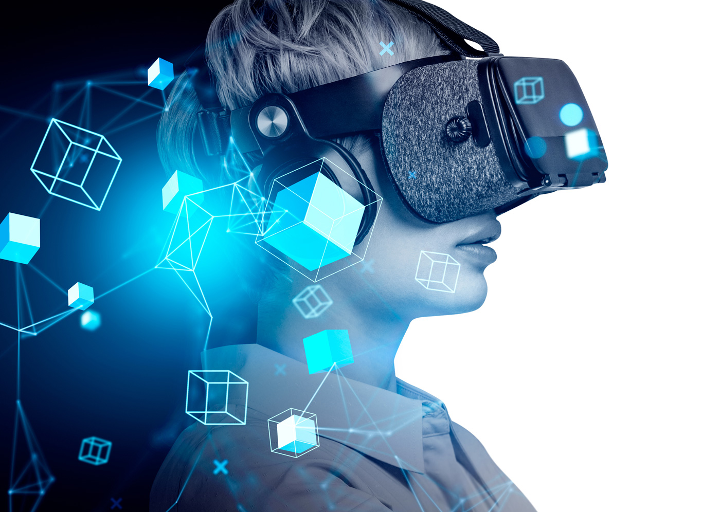 Image showing person with VR headset. 