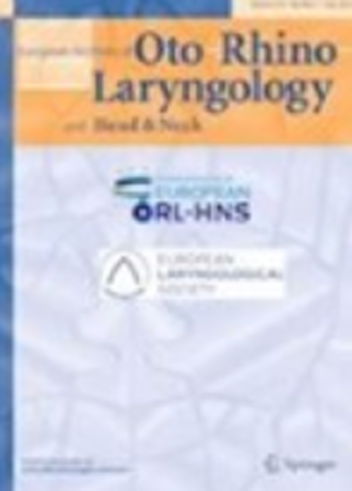 Oto Rhino Laryngology journal cover image.