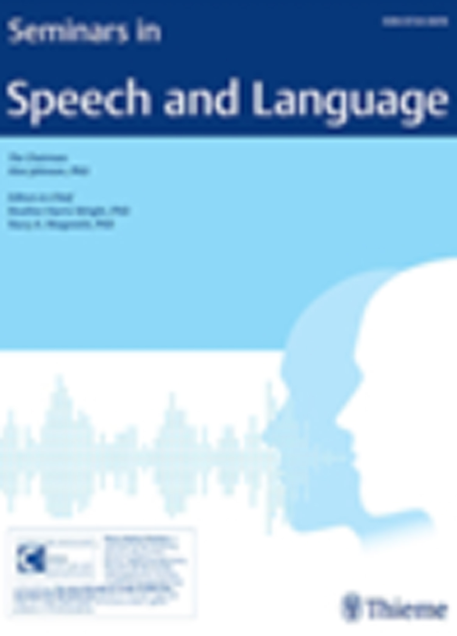 Speech and Language journal cover image