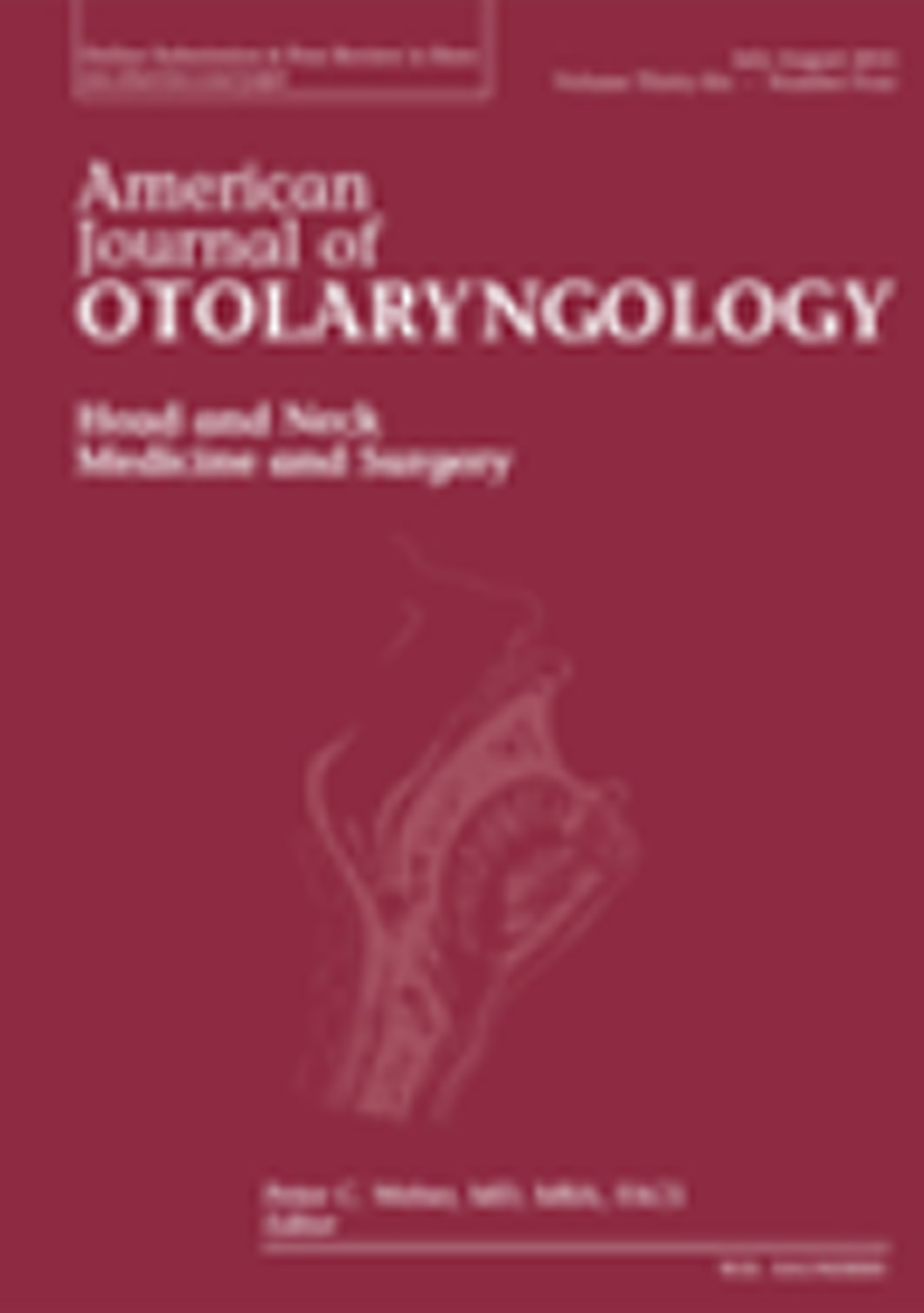 American Journal of Otolarygology - Head and Neck cover image.