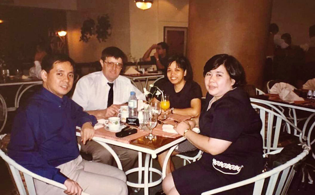 Photo of Norberto Martinez, Prof Philip Newall, Cristy Newall and Ma Cristina Lopez . 