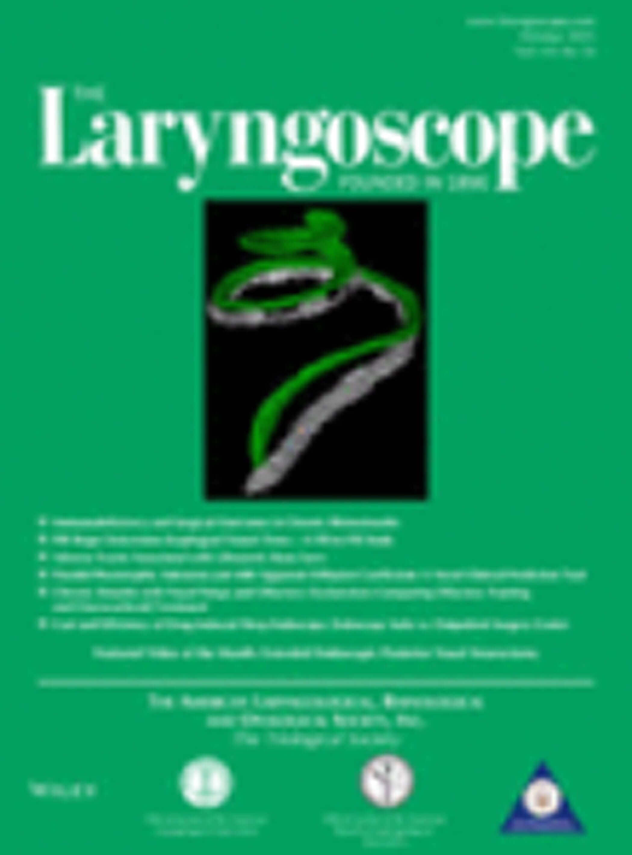 The Laryngoscope journal cover image.