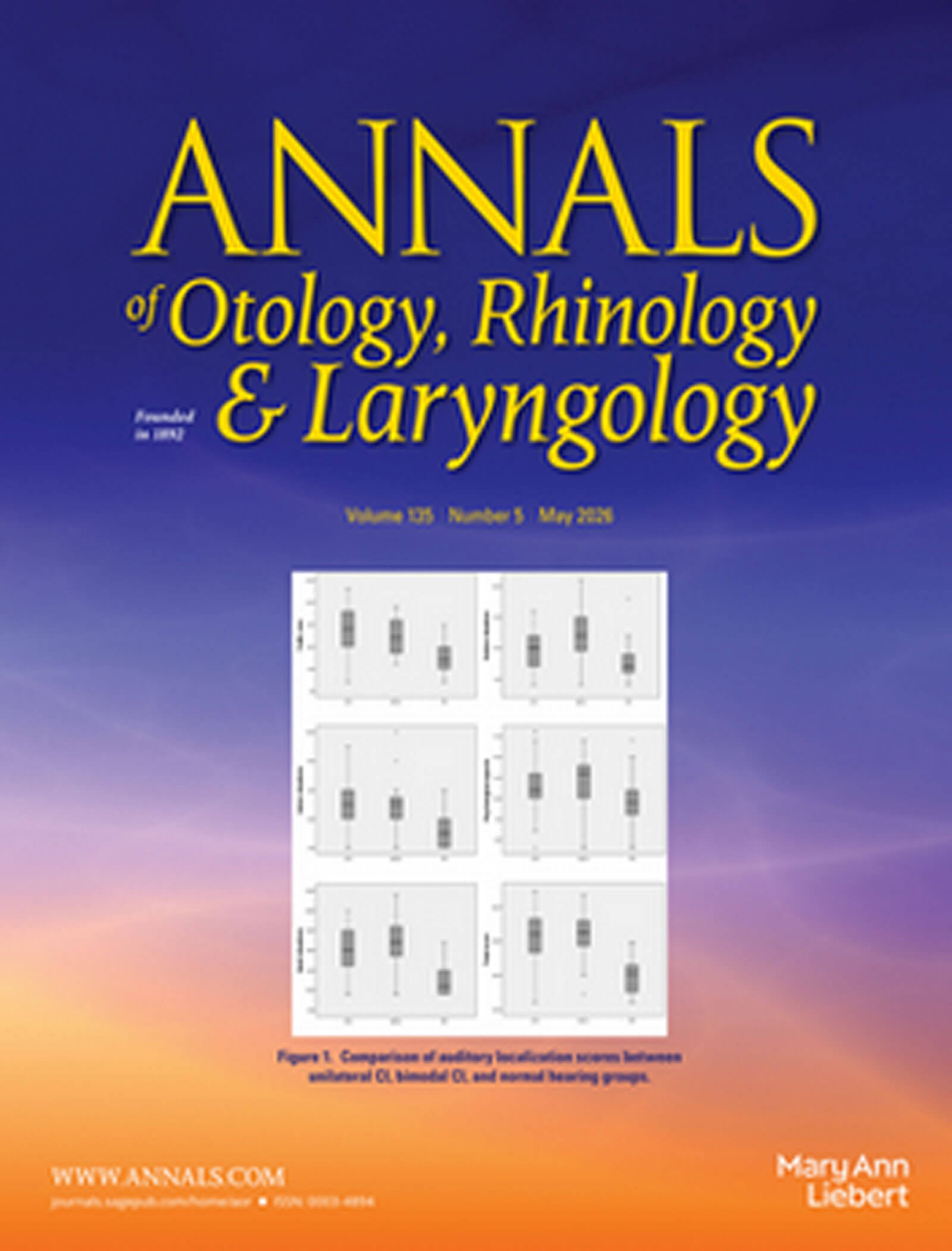 Annals of Otology, Rhinology and Laryngology journal cover image.